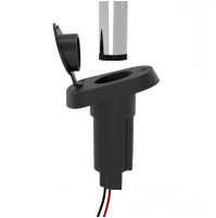 Mounting Base - For Plug-in Mount - Pole Light - Base Type: Angle Base - PC Material - E011500-T - AZLED